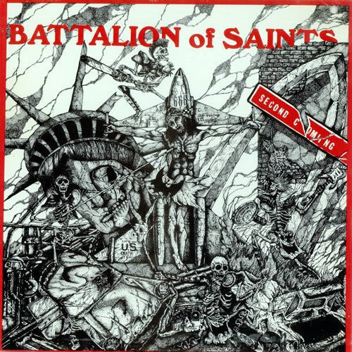 the album cover for Battalion Of Saints - Second Coming/Live At CBGB's 1984