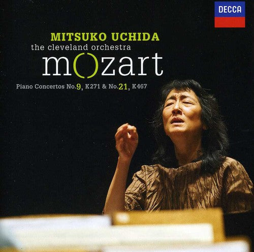 the album cover for MITSUKO UCHIDA - Mozart Piano Concertos Nos 9 & 21