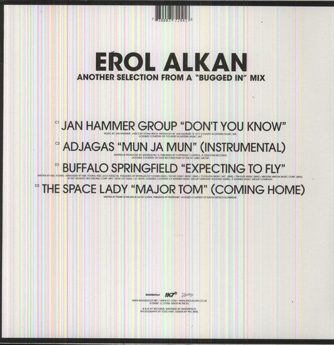 the album cover for Erol Alkan - Another Bugged Out Mix and Bugged In Selection