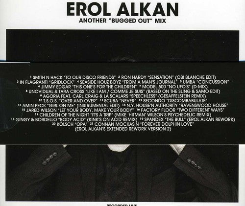 the album cover for Erol Alkan - Another Bugged Out Mix and Bugged In Selection
