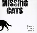 the album cover for Missing Cats - Larry Brown Amen