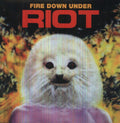 the album cover for Riot - Fire Down Under