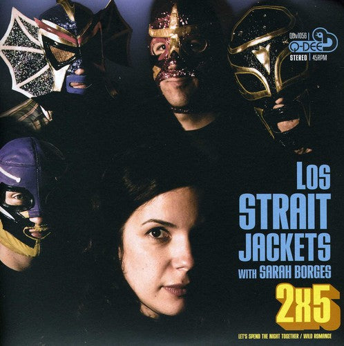 the album cover for Los Straightjackets Feat Sarah Borges - Let's Spend The Night Together/Wild Romance