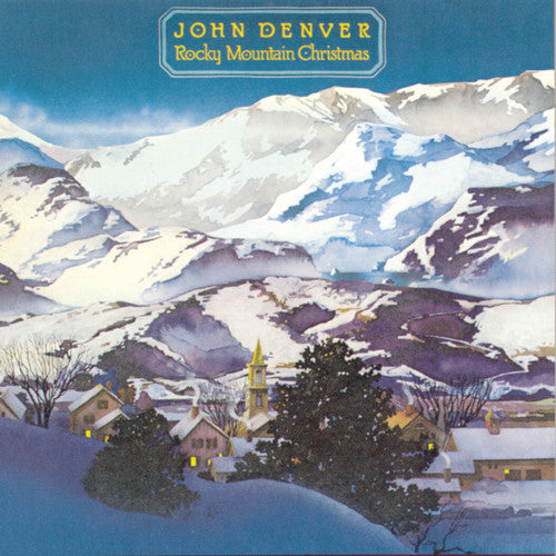 the album cover for John Denver - Rocky Mountain Christmas