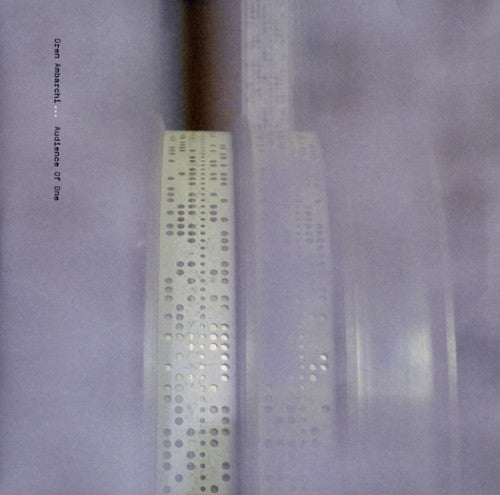 the album cover for Oren Ambarchi - Audience of One