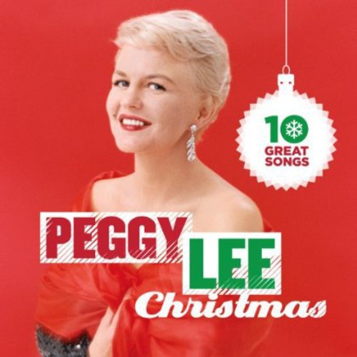 the album cover for Peggy Lee - 10 Great Christmas Songs