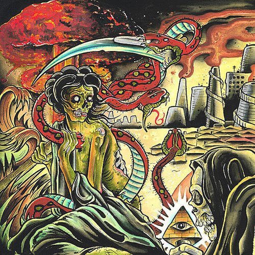 the album cover for Pulling Teeth - Paranoid Delusions Paradise Illusion