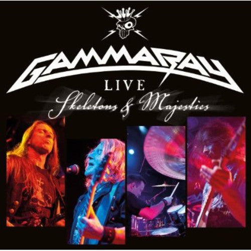 the album cover for Gamma Ray - Skeletons & Majesties Live [Import]