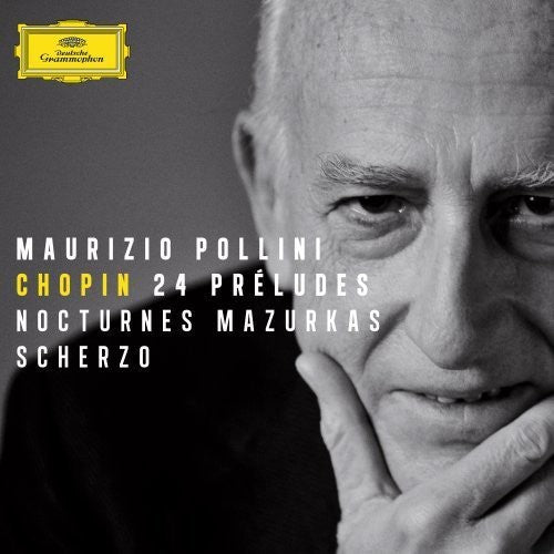 the album cover for MAURIZIO POLLINI - Chopin: 24 Preludes / Nocturnes / Mazurkas