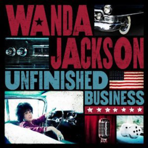 the album cover for Wanda Jackson - Unfinished Business