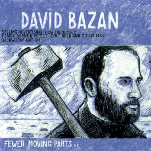 the album cover for David Bazan - Fewer Moving Parts