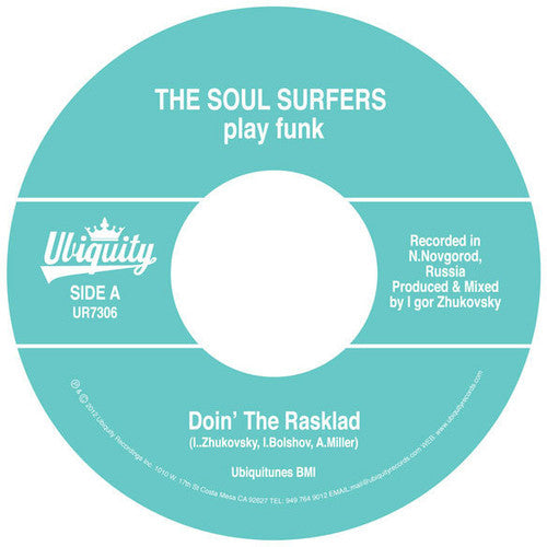 the album cover for The Soul Surfers - Doin The Rasklad / Girl From Sao Paolo