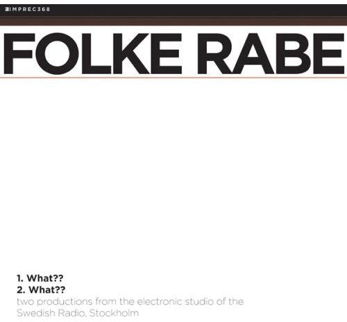 the album cover for Folke Rabe - What??
