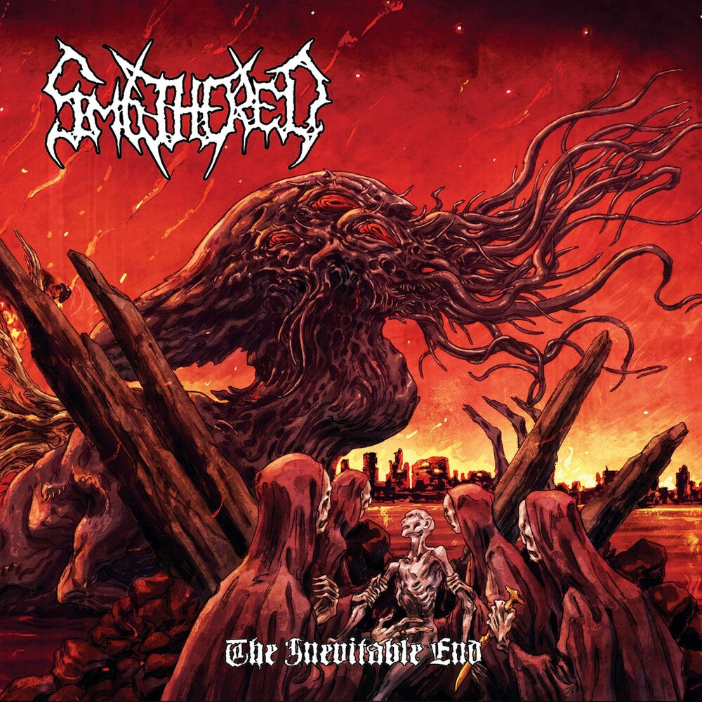 the album cover for Smothered - The Inevitable End