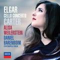 the album cover for Alisa Weilerstein - Elgar & Carter Cello Concertos