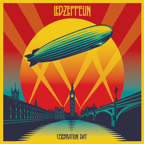 the album cover for Led Zeppelin - Celebration Day [Deluxe 2 CD, 2 DVD, CD Sized Digipak]