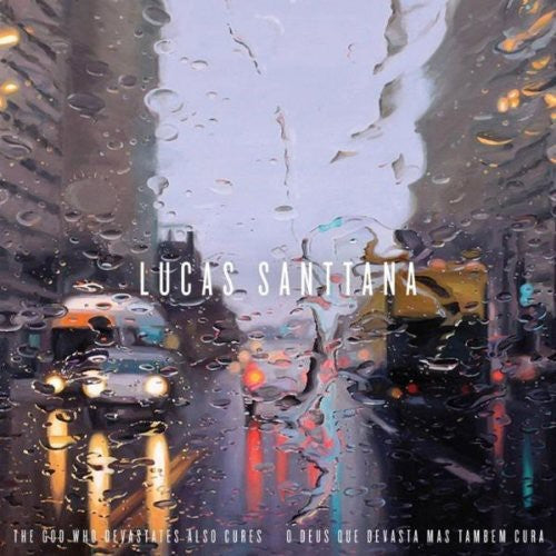 the album cover for Lucas Santtana - The God Who Devastates Also Cures (O Deus Que Devasta Mas Tambem Cura)