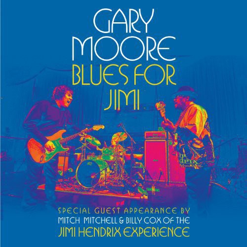 the album cover for Gary Moore - Blues For Jimi: Live In London [Blue 2 LP]