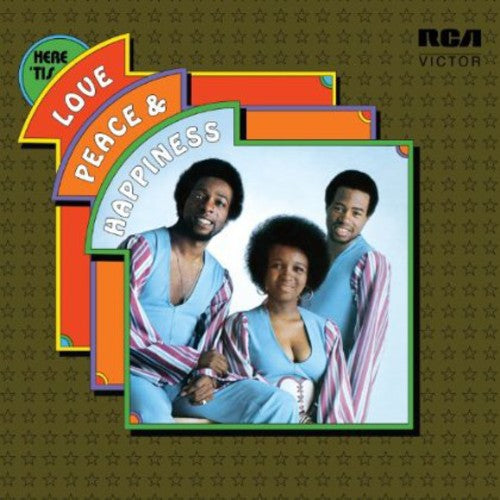 the album cover for Love Peace & Happiness - Here 'Tis