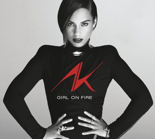 the album cover for Alicia Keys - Girl On Fire