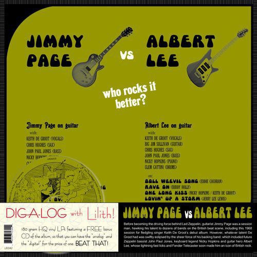 the album cover for Jimmy Page - Jimmy Page vs. Albert Lee