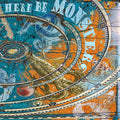 the album cover for Jon Langford & Skull Orchard - Here Be Monsters [Vinyl]