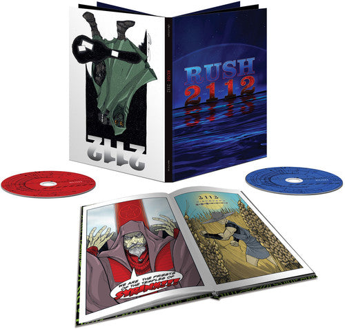 the album cover for Rush - 2112 [CD/BR] [Comic Book] [Super Deluxe] [Box Set]