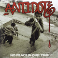 the album cover for Antidote - No Peace in Our Time