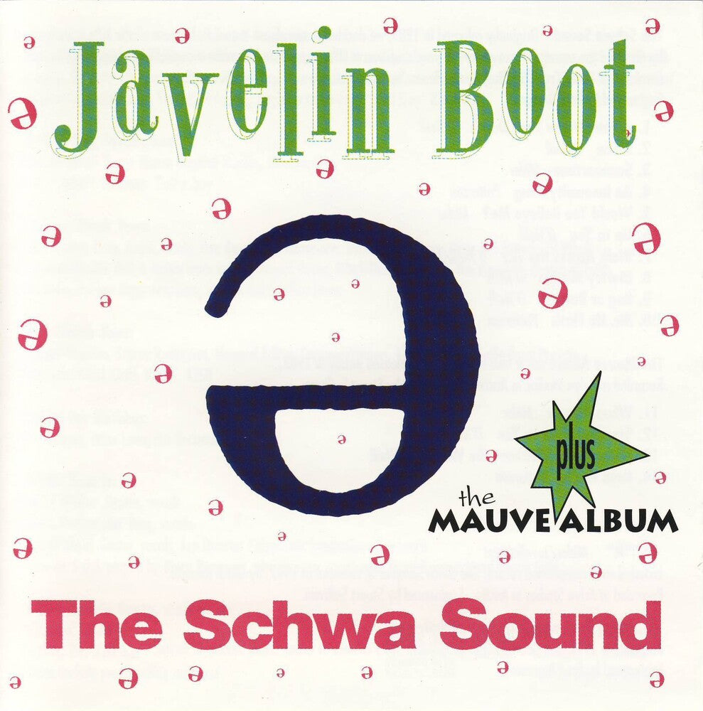 the album cover for Javelin Boot - Schwa Sound