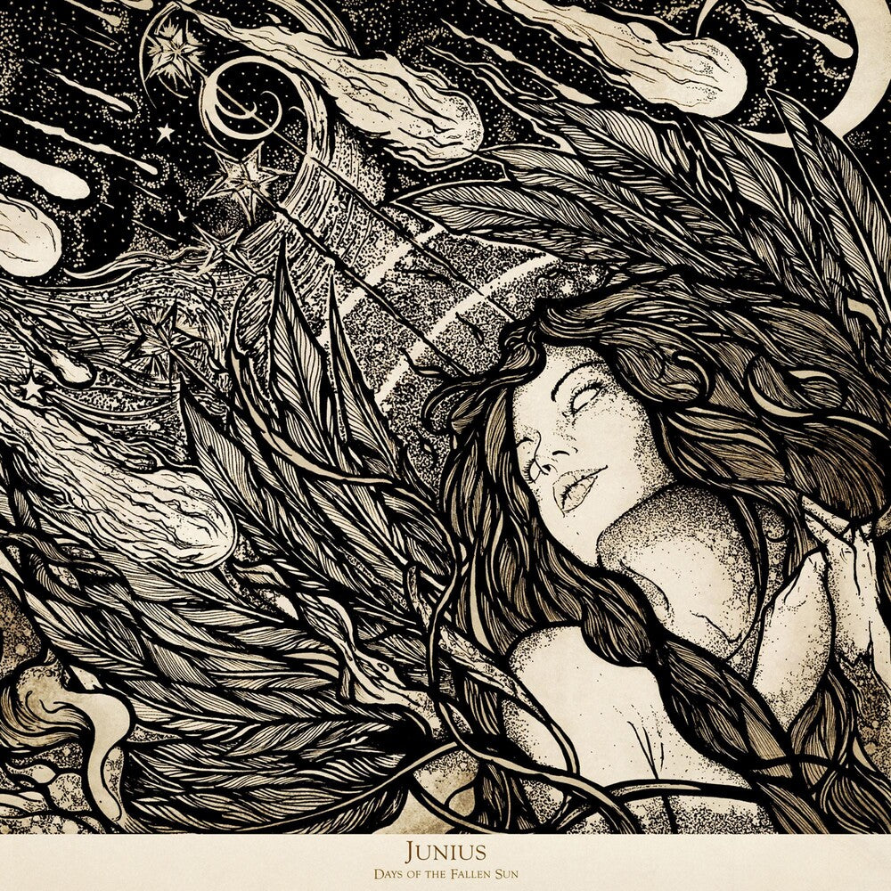 the album cover for Junius - Days Of The Fallen Sun