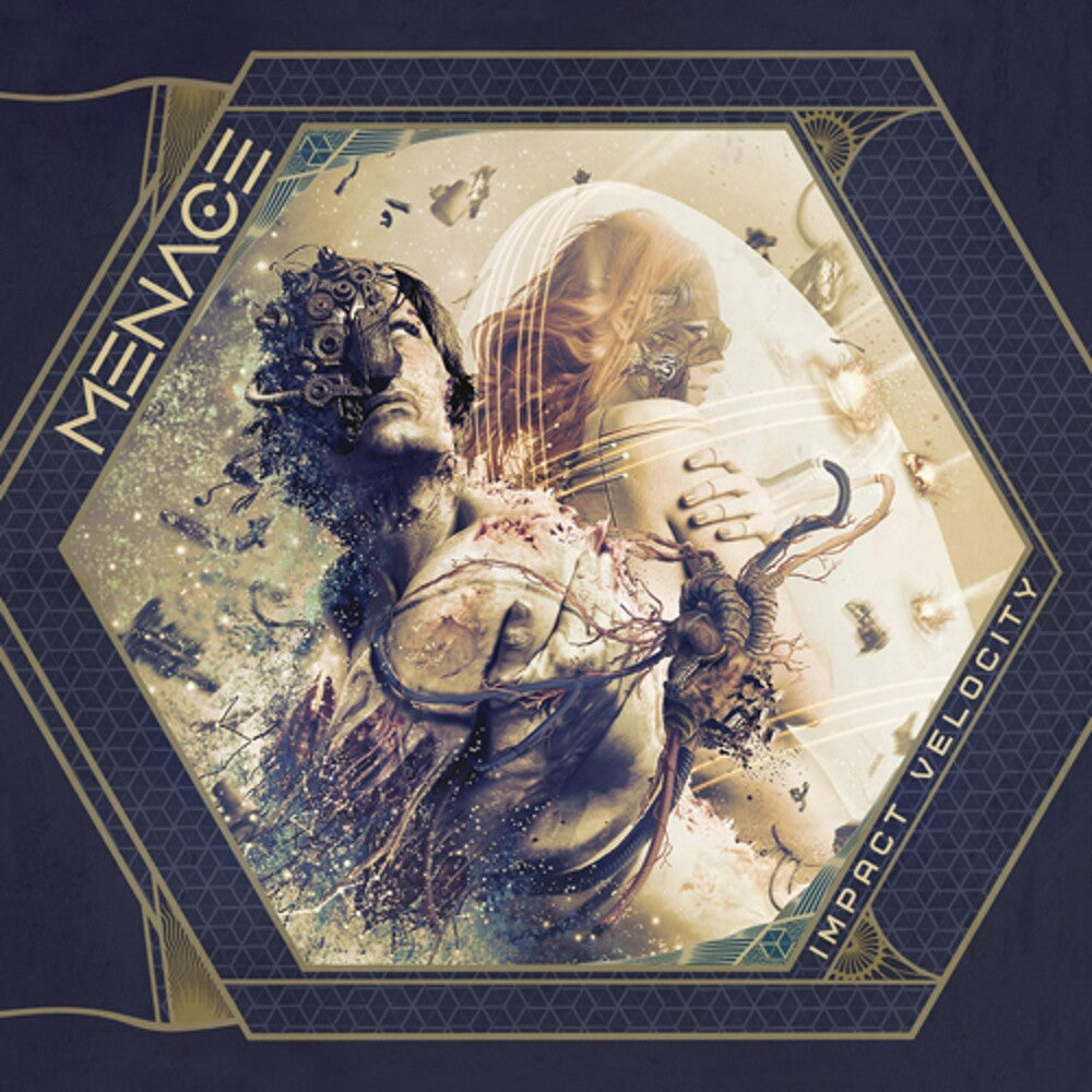 the album cover for Menace - Impact Velocity
