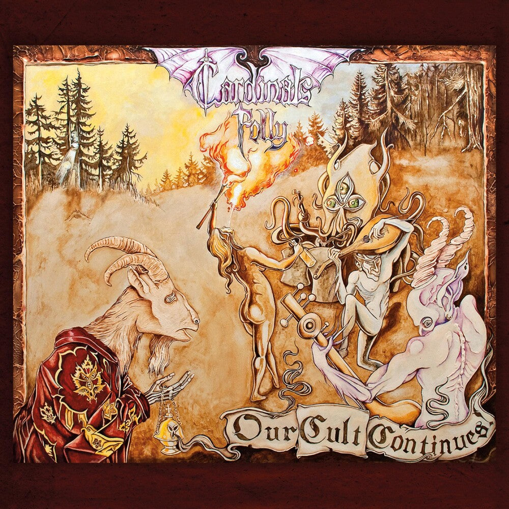 the album cover for Cardinals Folly - Our Cult Continues