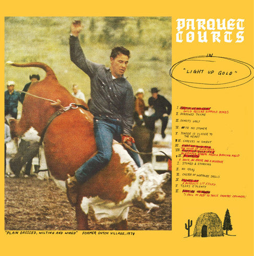 the album cover for Parquet Courts - Light Up Gold