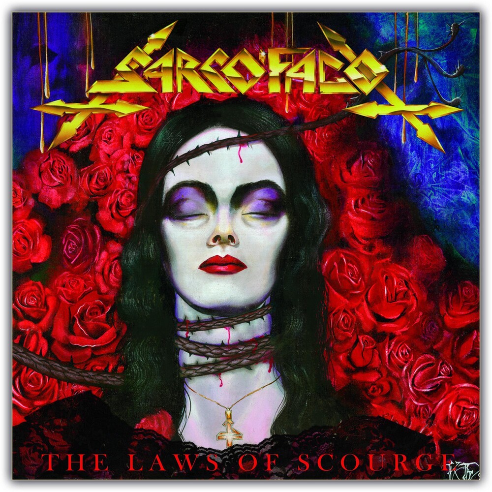 the album cover for Sarcofago - Laws of Scourge