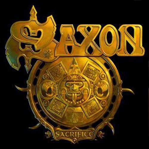 the album cover for Saxon - Sacrifice