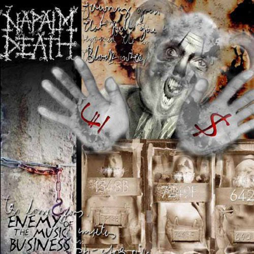 the album cover for Napalm Death - Enemy of the Music Business