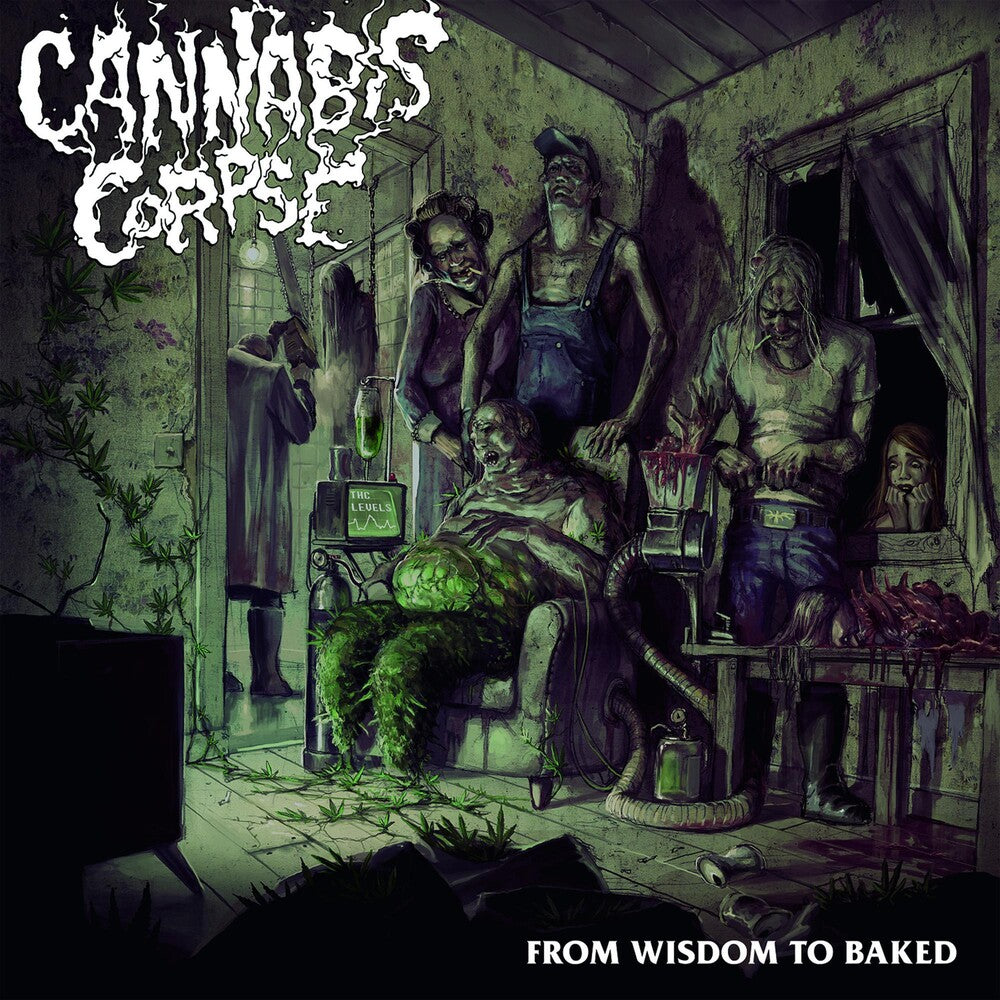 the album cover for Cannabis Corpse - From Wisdom to Baked