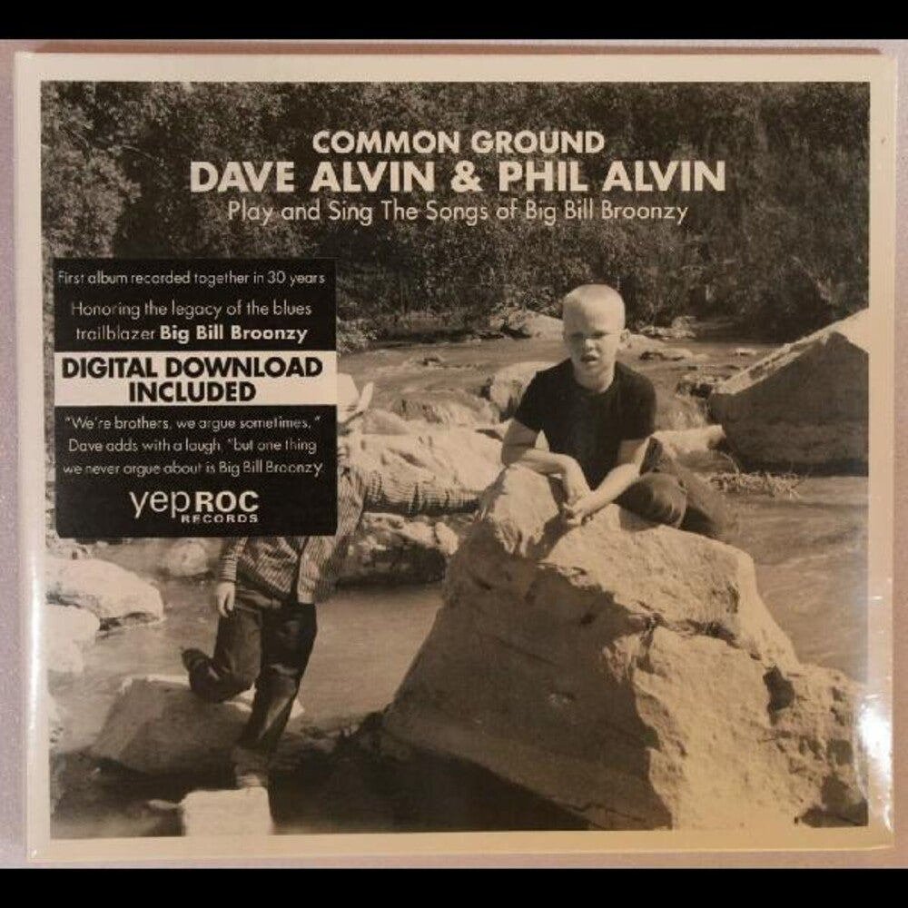 the album cover for Dave Alvin - Common Ground: Dave Alvin + Phil Alvin Play & Sing