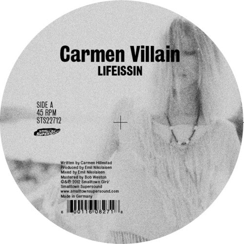 the album cover for Carmen Villain - Lifeissin