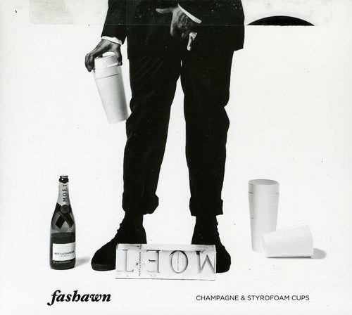 the album cover for Fashawn - Champagne and Styrofoam Cups