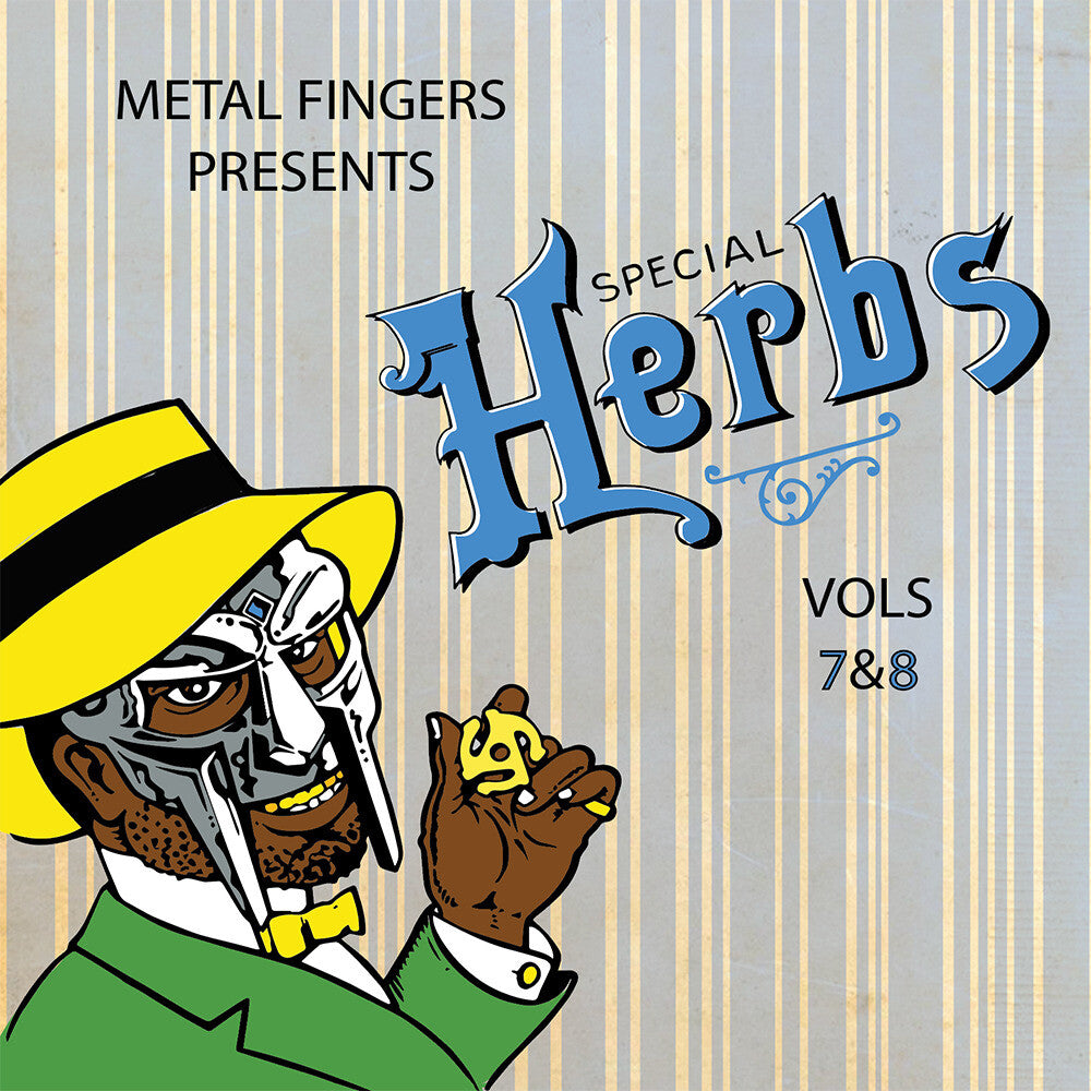 the album cover for MF DOOM - Special Herbs 7 & 8