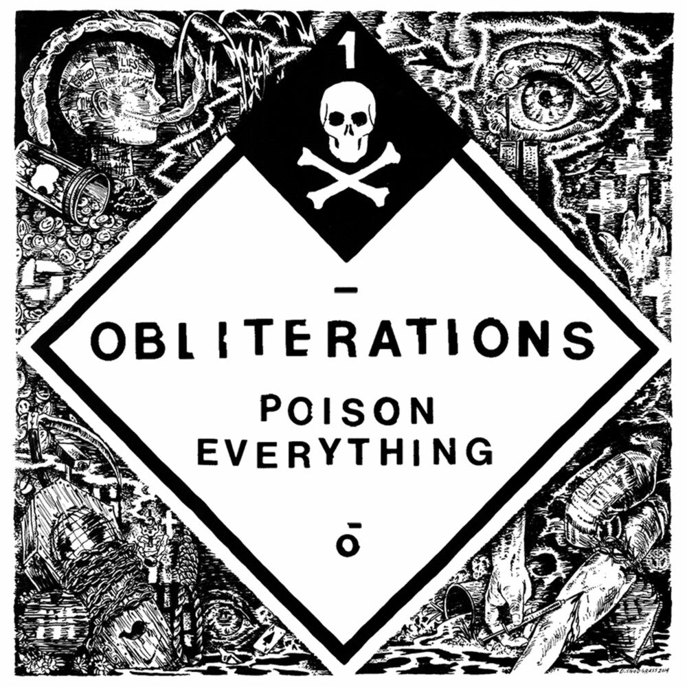 the album cover for Obliterations - Poison Everything