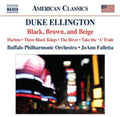 the album cover for Buffalo Philharmonic Orchestra - Black Brown & Beige