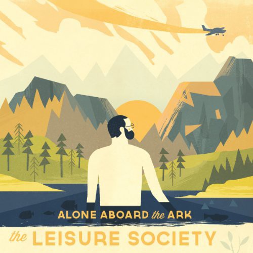 the album cover for The Leisure Society - Alone Aboard the Ark