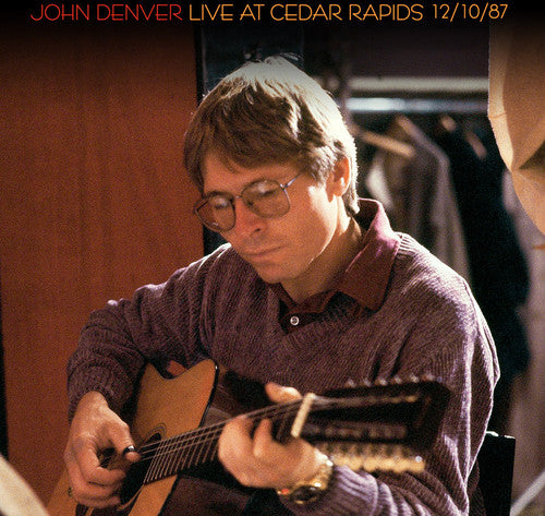 the album cover for John Denver - Live at Cedar Rapids 12/10/87