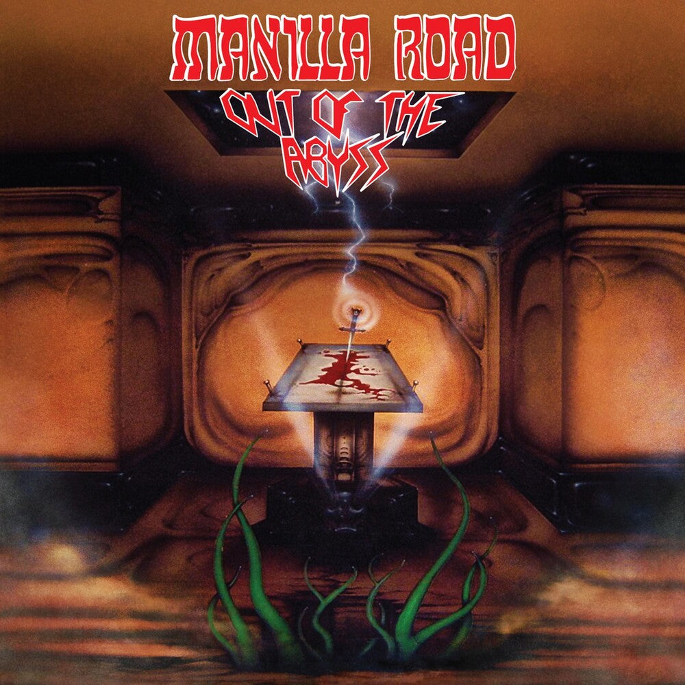 the album cover for Manilla Road - Out Of The Abyss