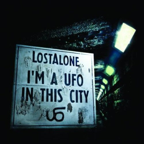 the album cover for Lostalone - I'm a UFO in This City