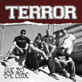 the album cover for Terror - Live By the Code