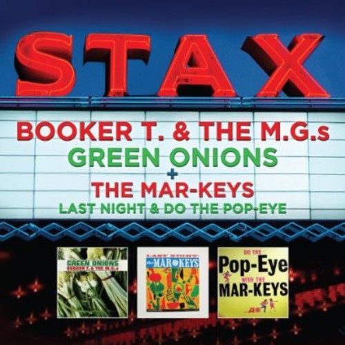 the album cover for Booker T & The M.G.'s / Mar-Keys - Green Onions / Last Night / Do the Pop-Eye