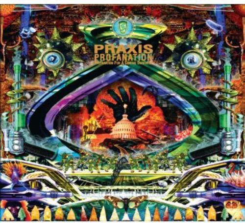 the album cover for Praxis - Profanation Preparation for a Coming Darkness